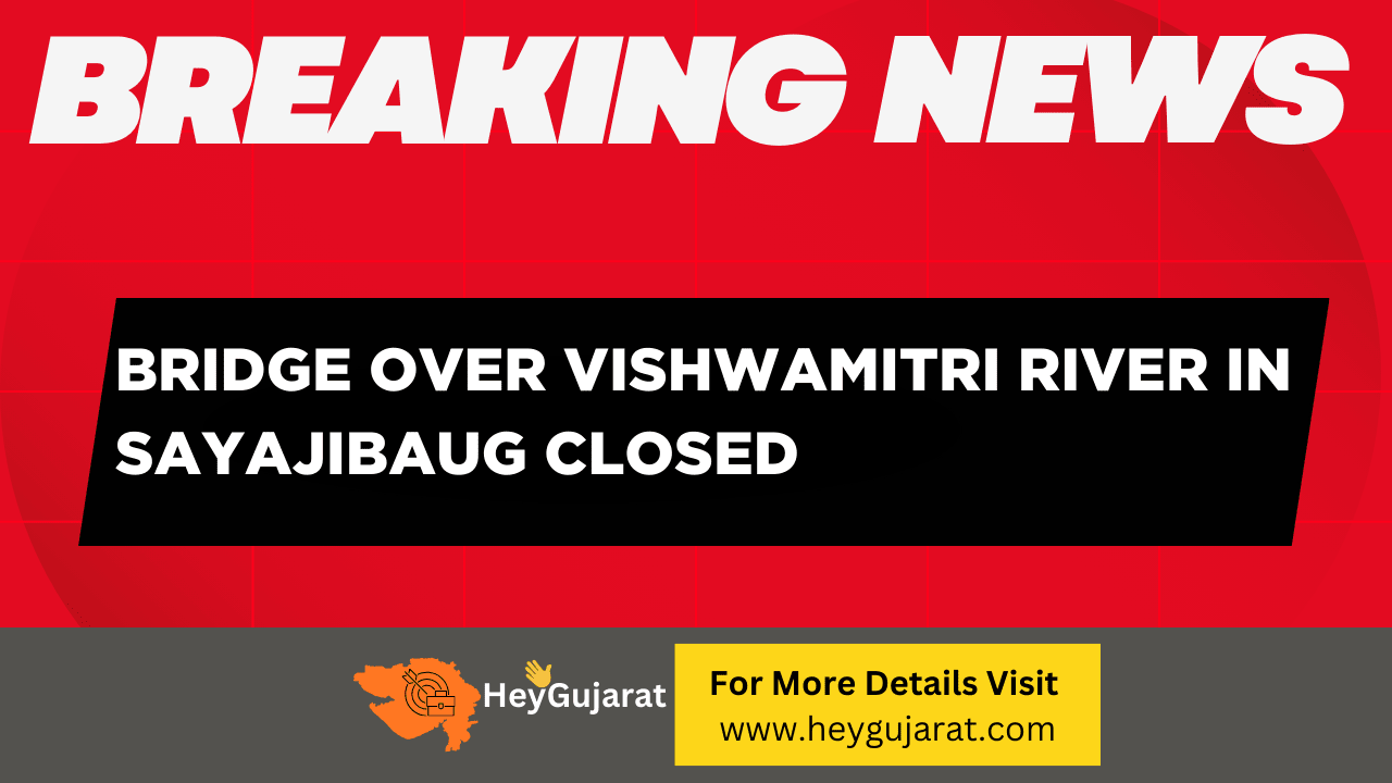 Bridge Over Vishwamitri River in Sayajibaug Closed