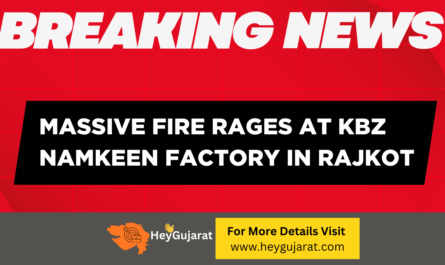 Massive Fire Rages at KBZ Namkeen Factory in Rajkot